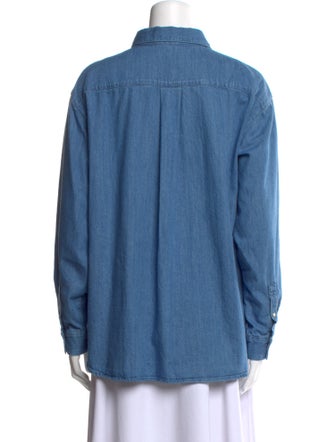 Sézane Long Sleeve Button-Up Top