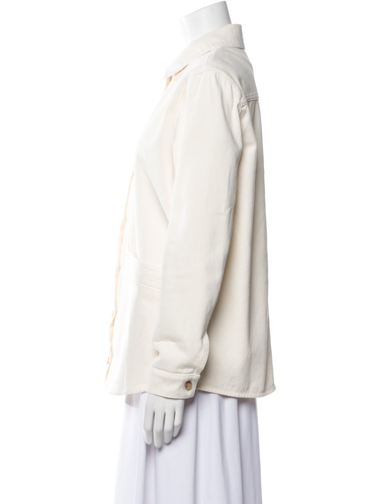 Sézane Striped Denim Jacket