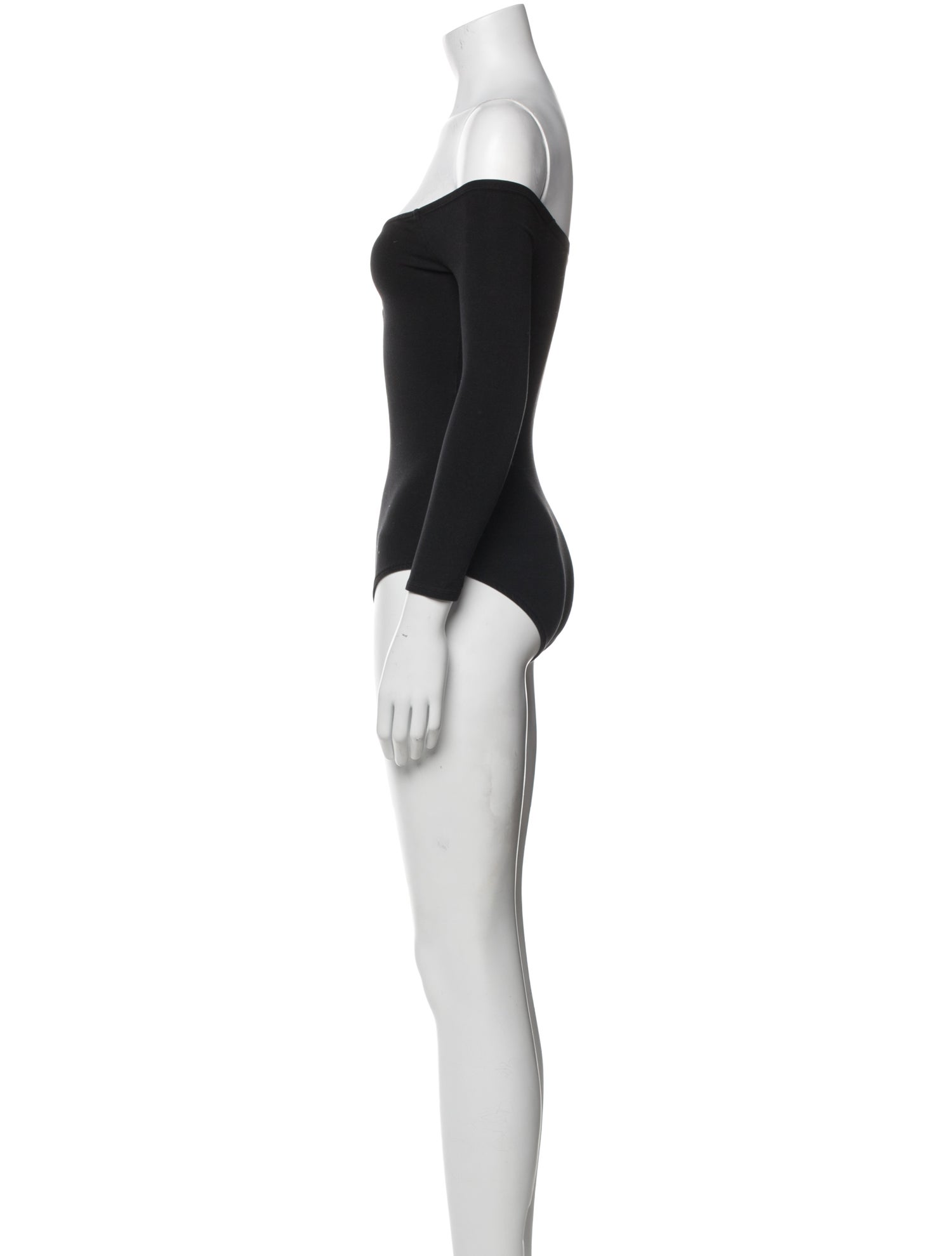 Sézane Off-The-Shoulder Long Sleeve Bodysuit