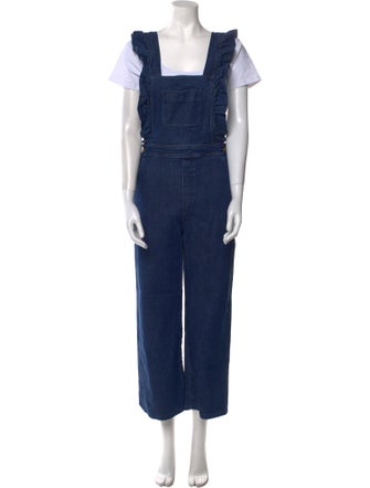Sézane Square Neckline Jumpsuit