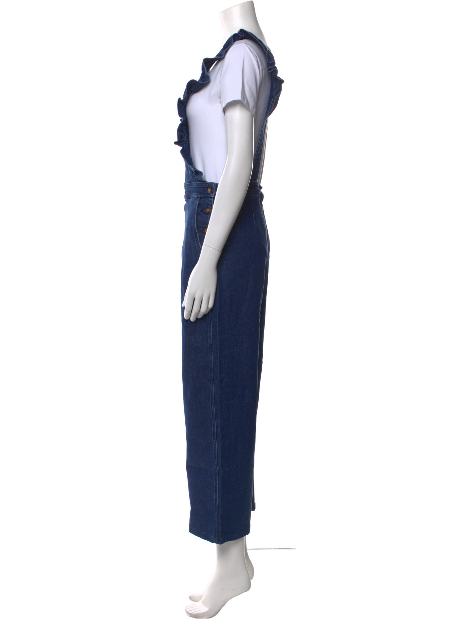 Sézane Square Neckline Jumpsuit