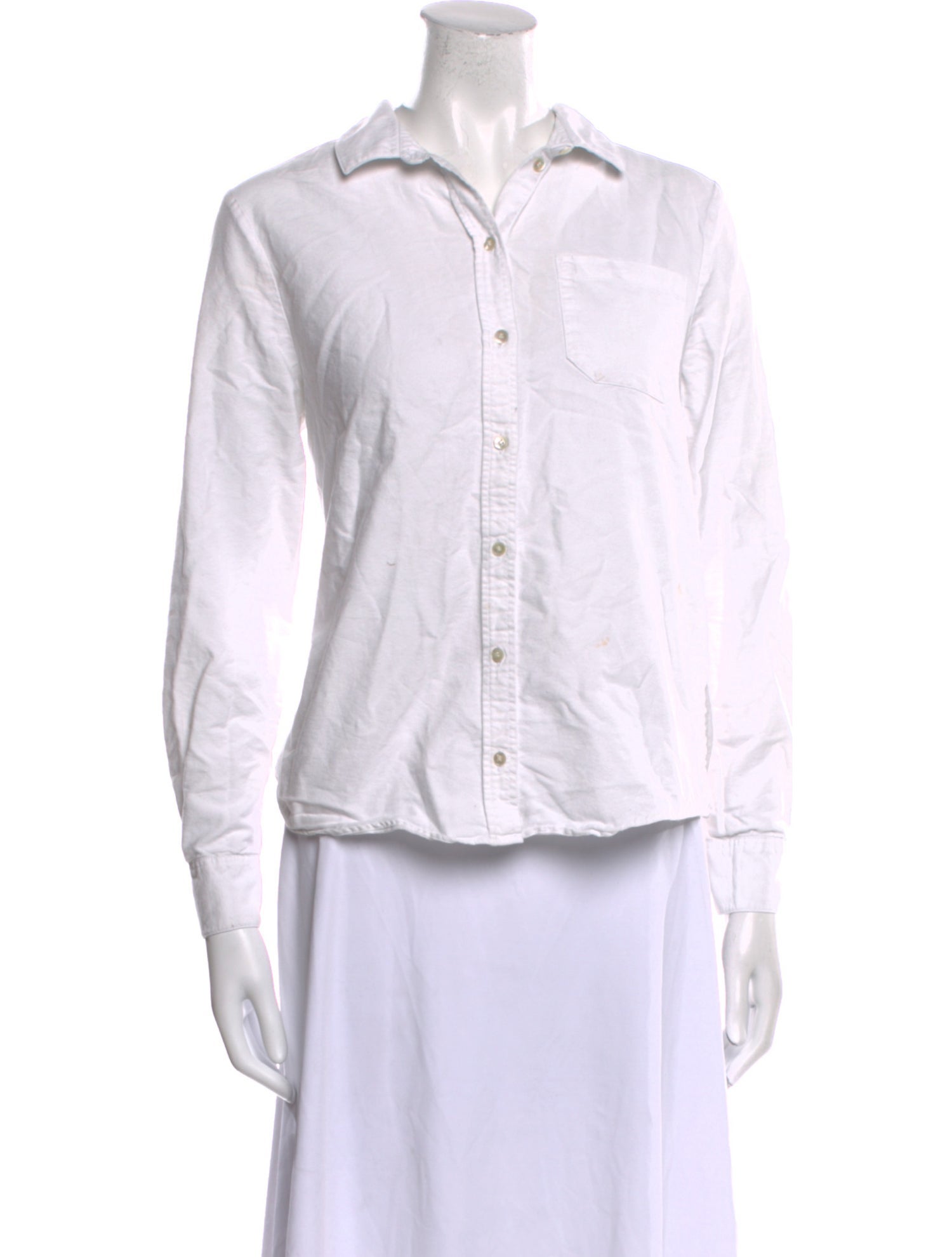 Sézane Long Sleeve Button-Up Top
