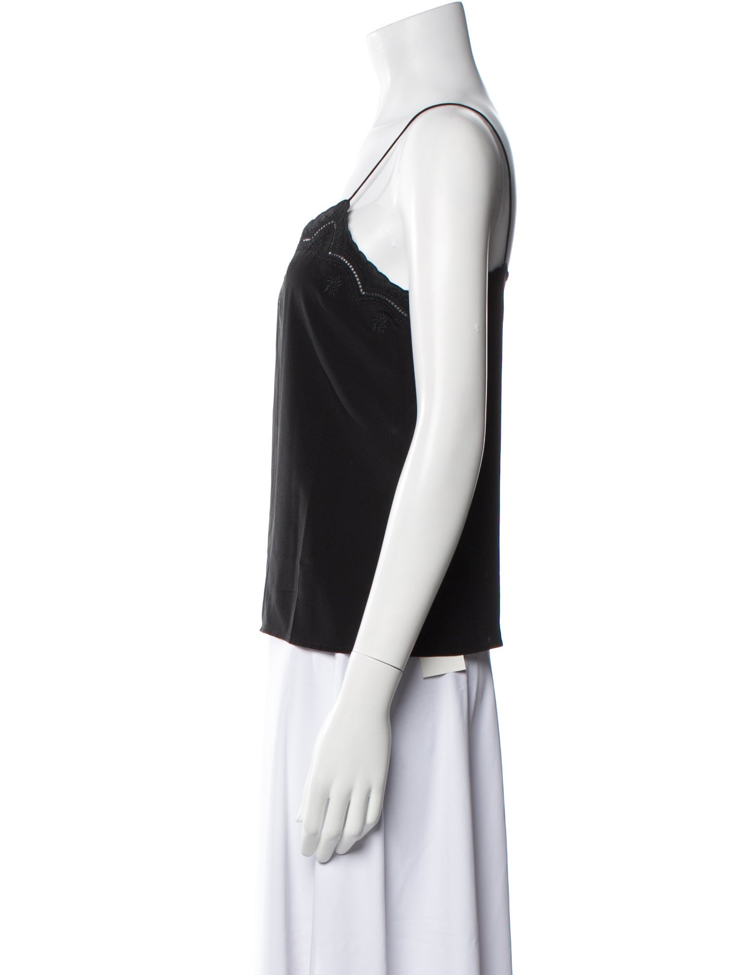 Sézane Silk V-Neck Top