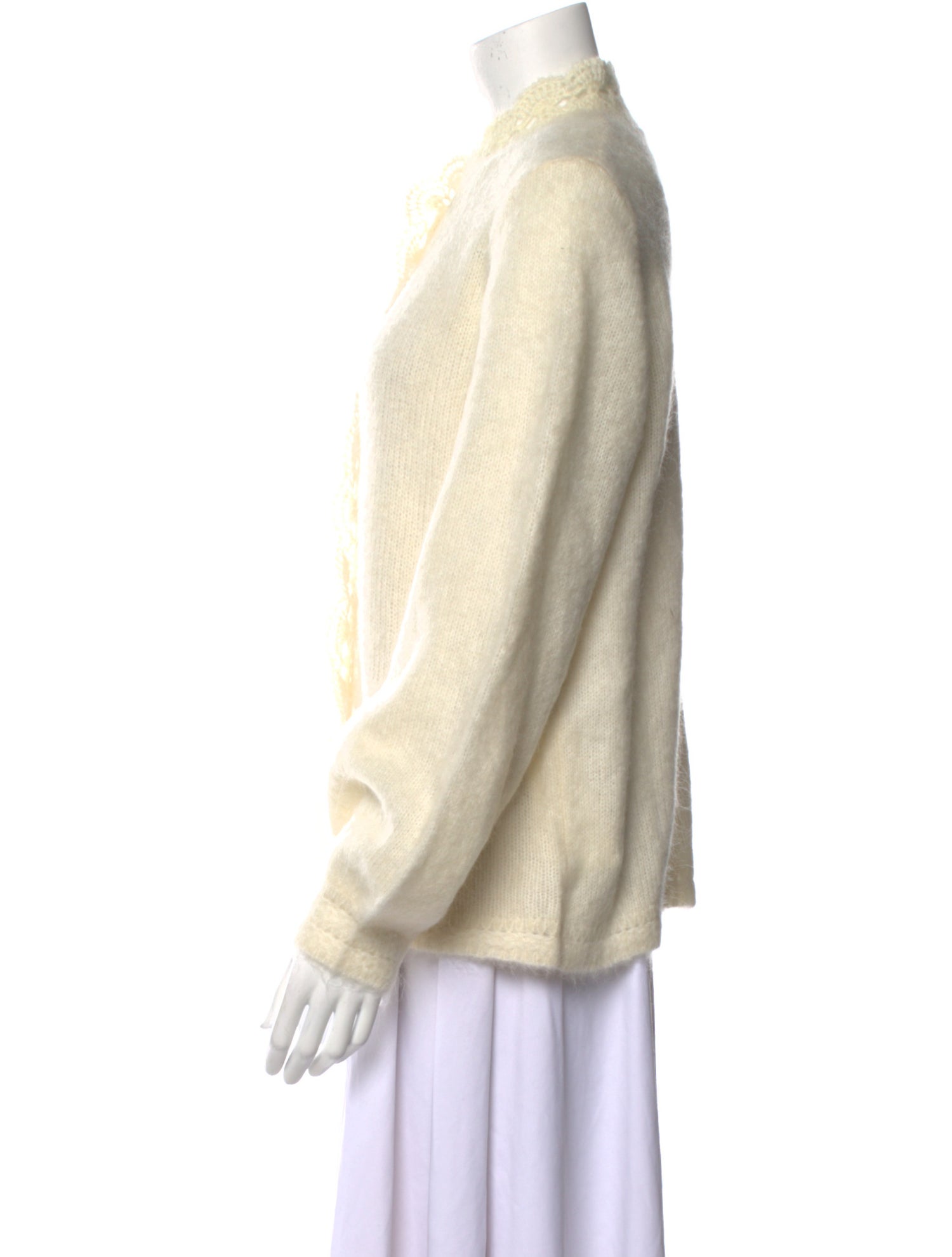 Sézane Mock Neck Long Sleeve Blouse