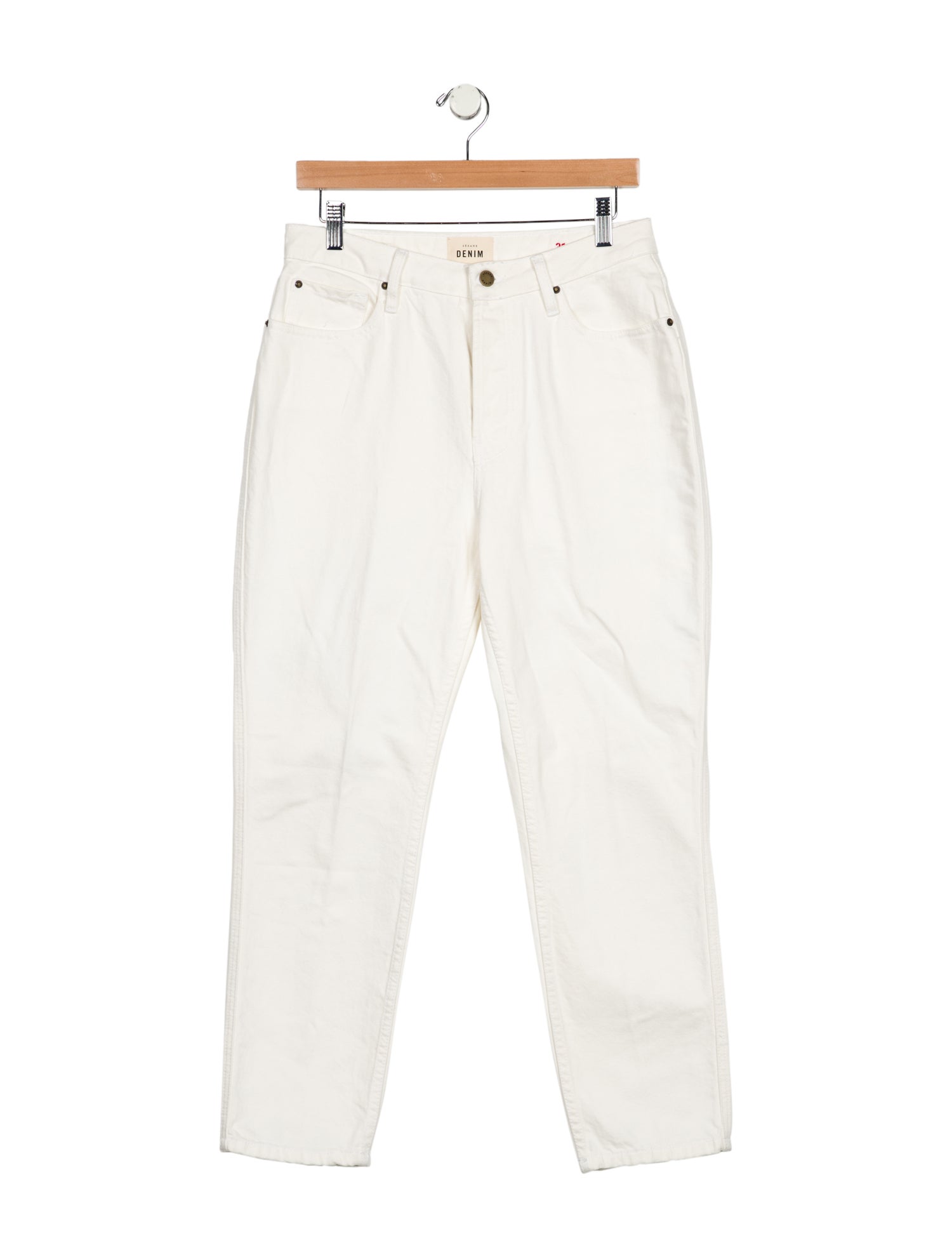Sézane High-Rise Straight Leg Jeans