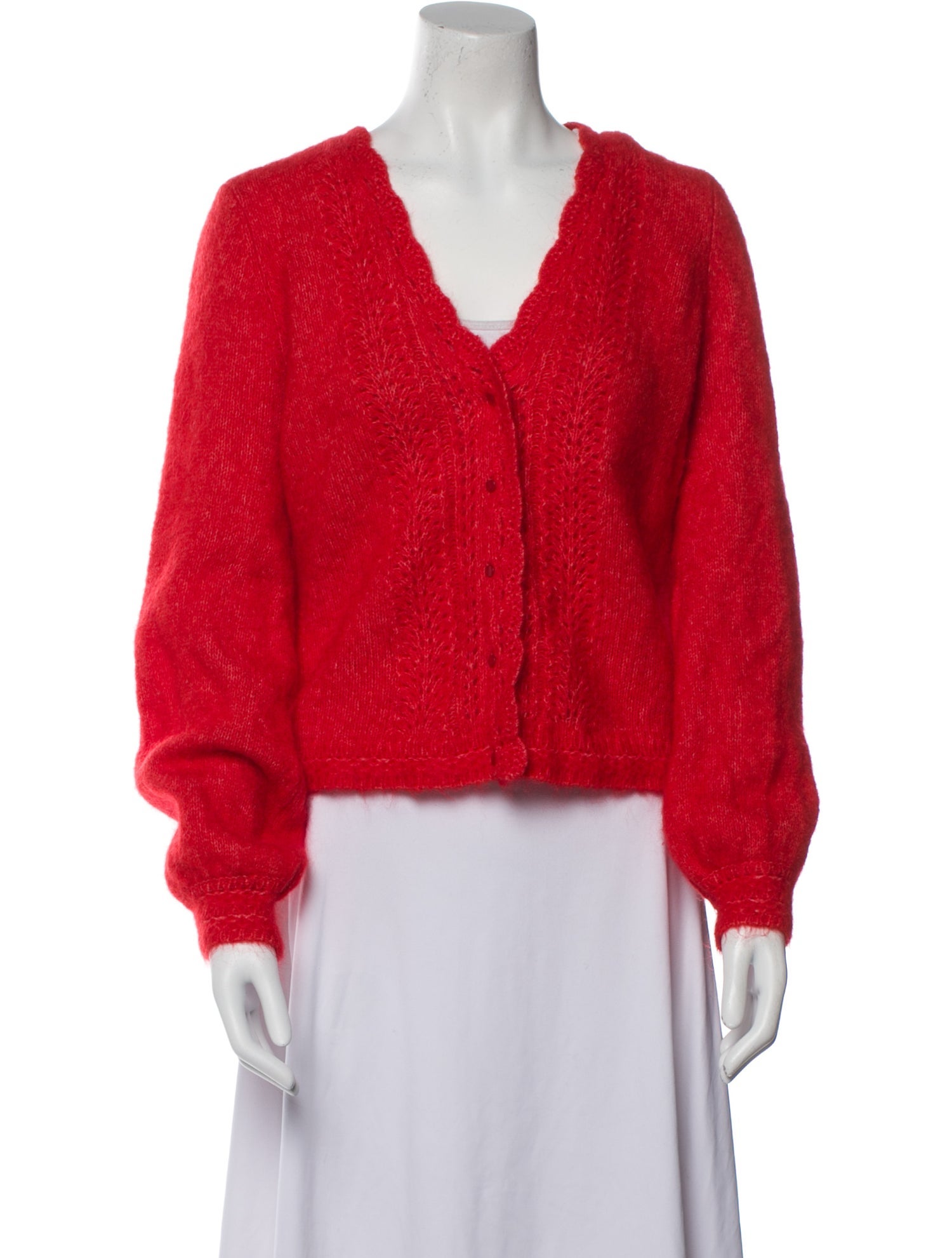 Sézane Mohair V-Neck Sweater