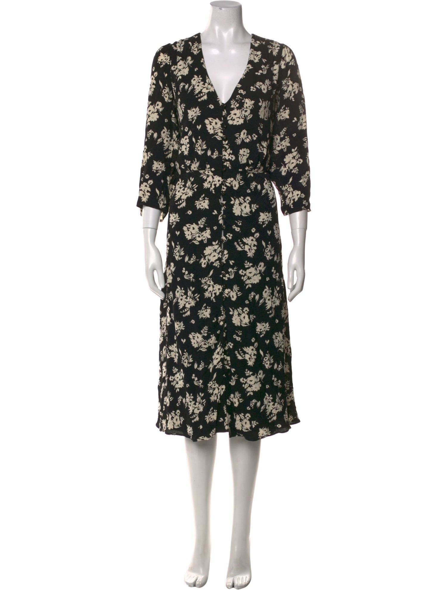 Sézane Floral Print Long Dress w/ Tags