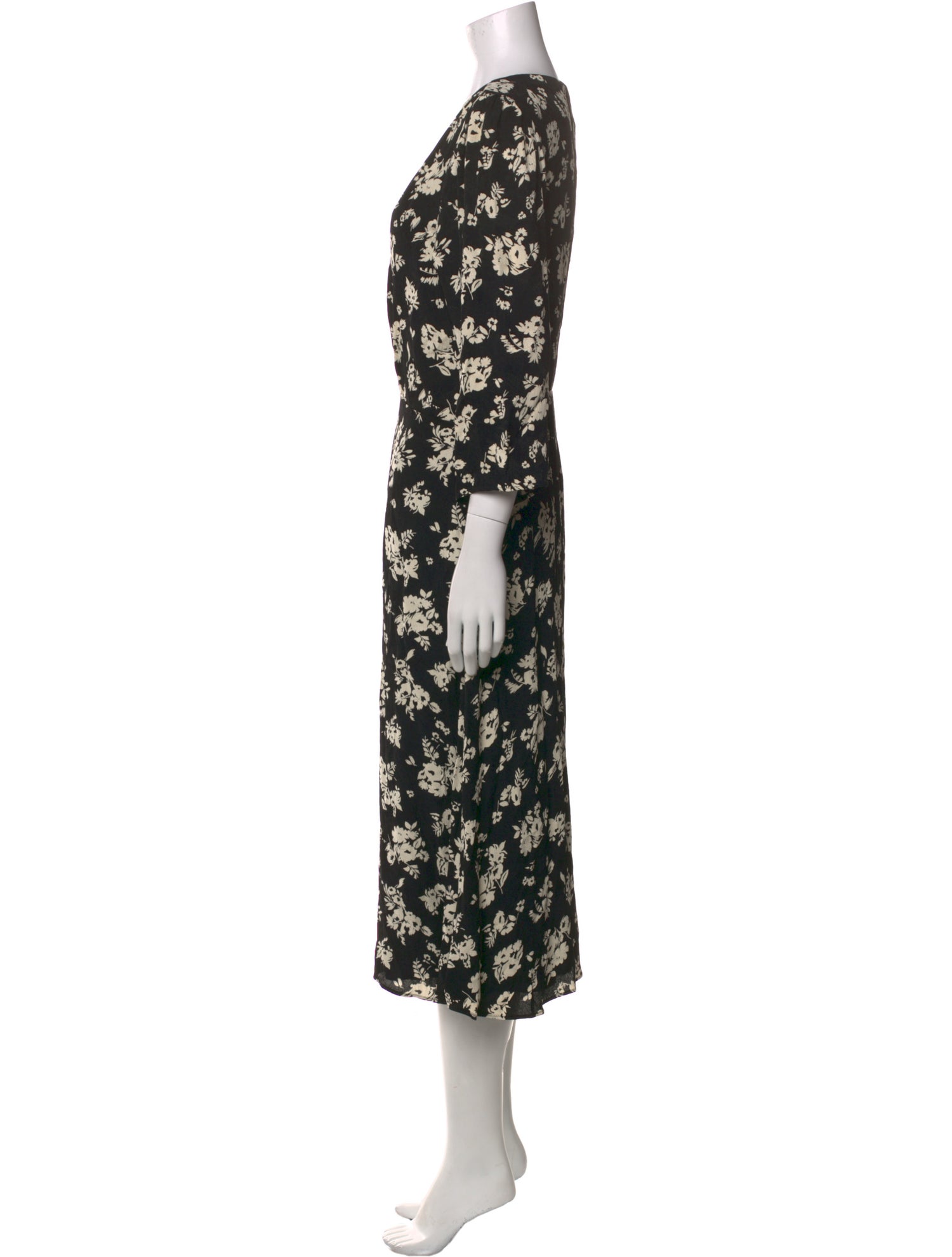 Sézane Floral Print Long Dress w/ Tags