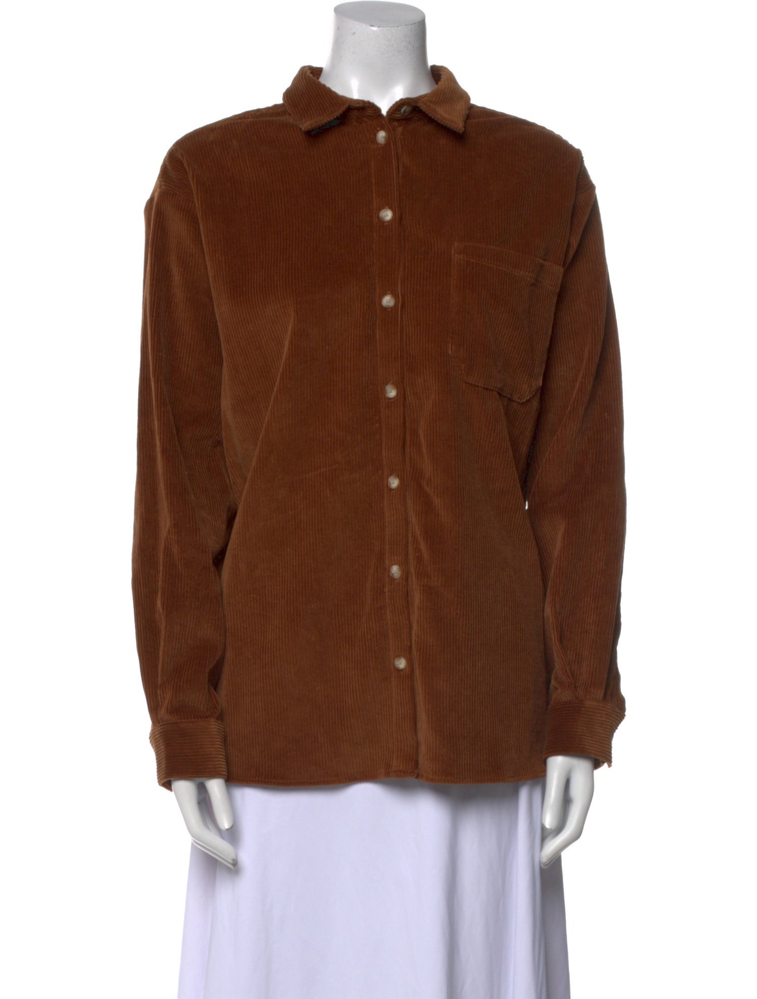 Sézane Long Sleeve Button-Up Top