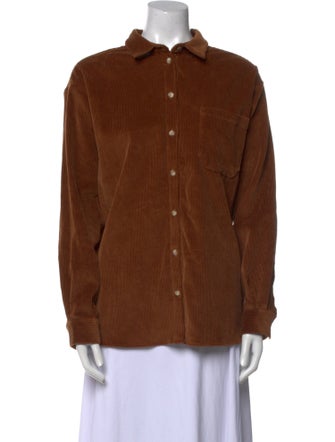 Sézane Long Sleeve Button-Up Top