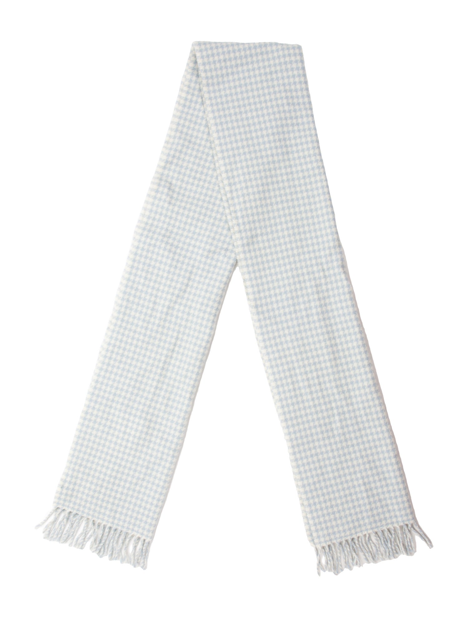 Sézane Virgin Wool Houndstooth Print Scarf