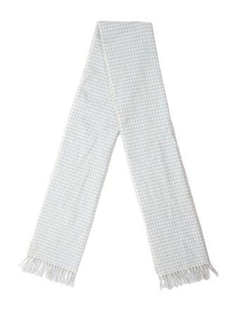 Sézane Virgin Wool Houndstooth Print Scarf