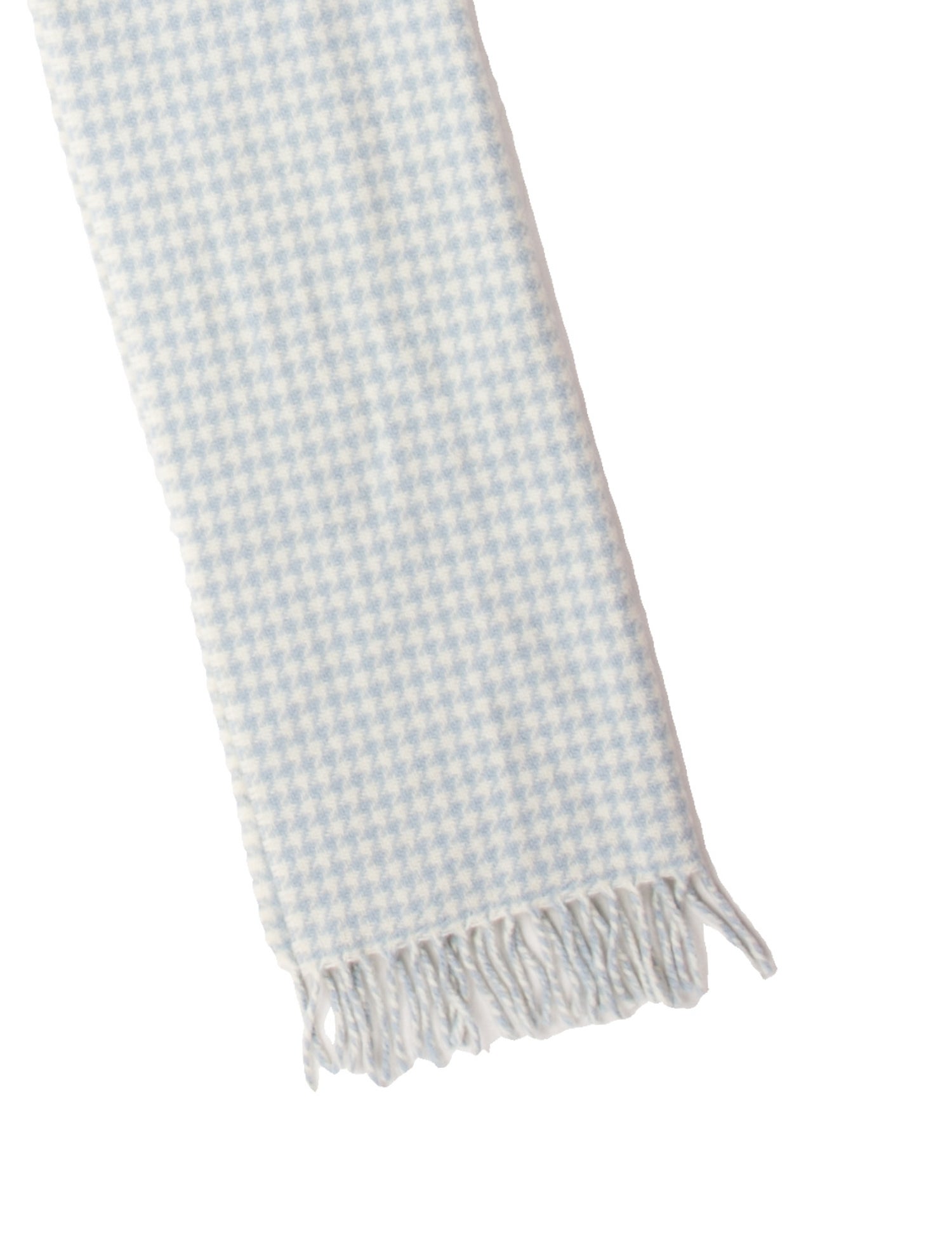 Sézane Virgin Wool Houndstooth Print Scarf