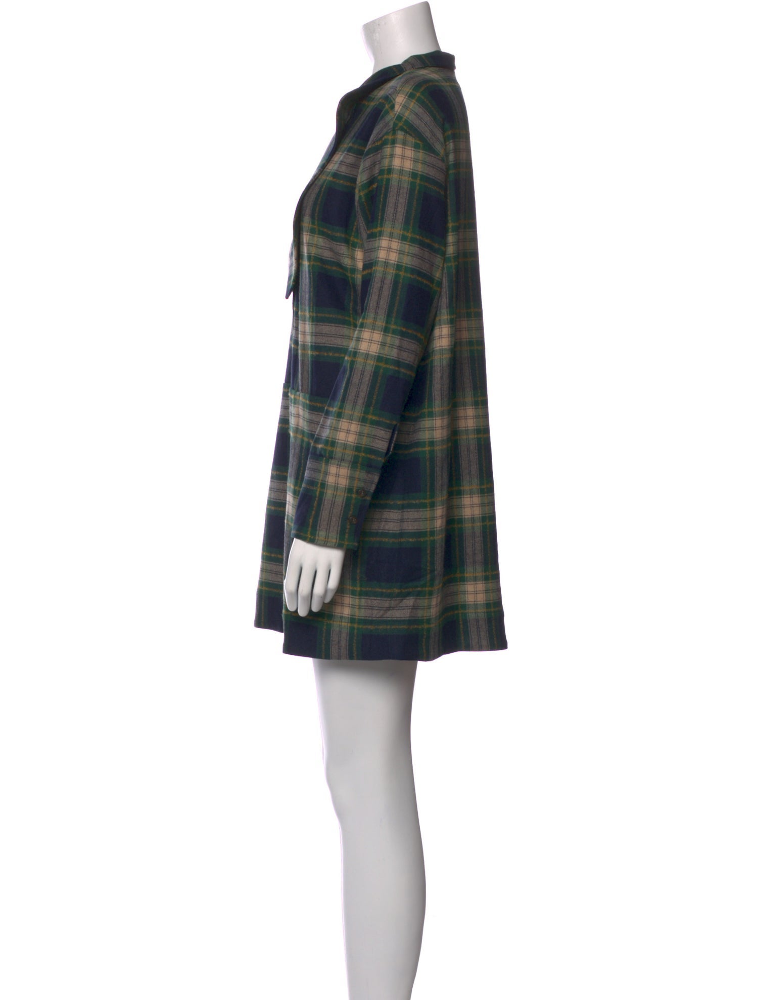 Sézane Plaid Print Mini Dress