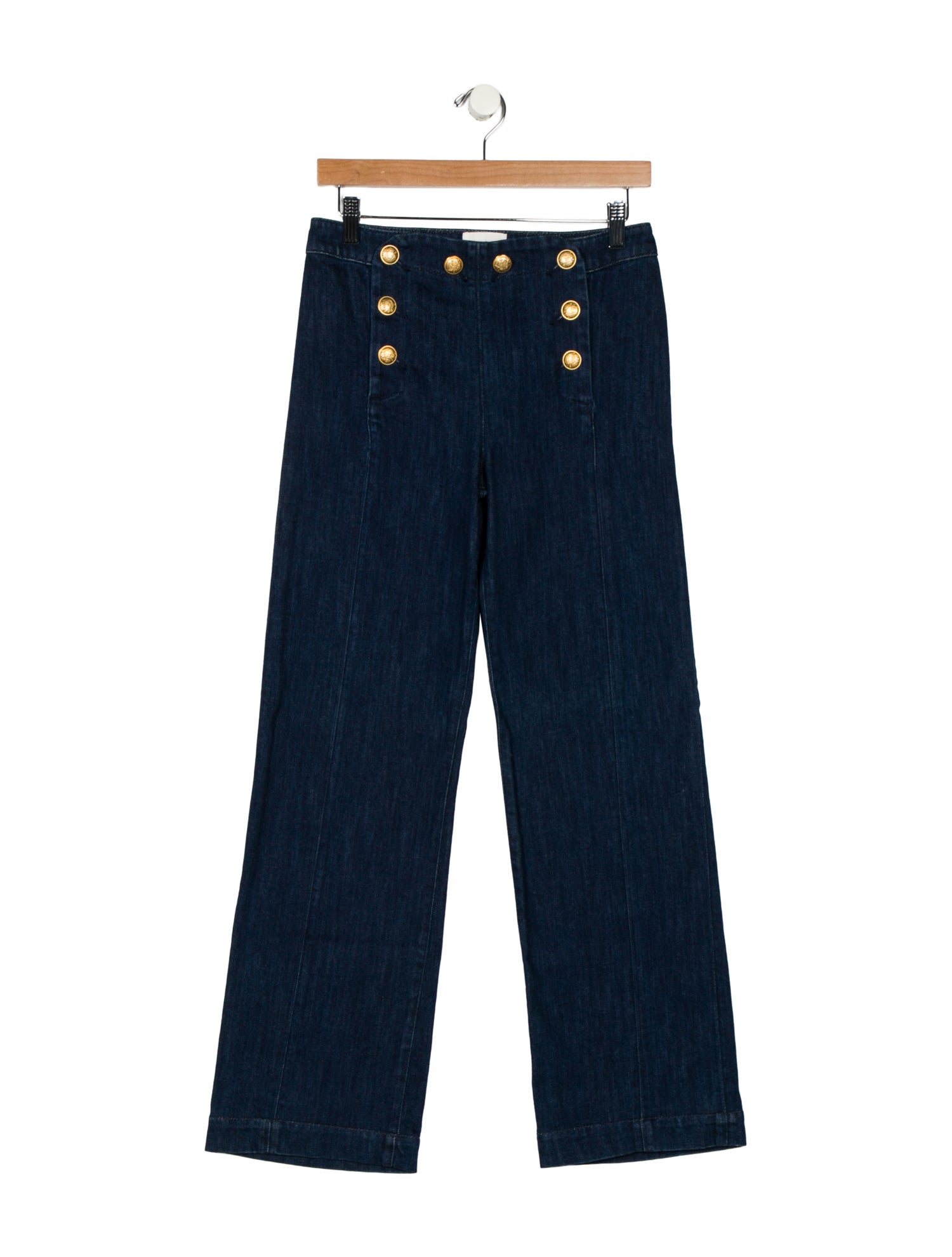 Sézane Mid-Rise Wide Leg Jeans