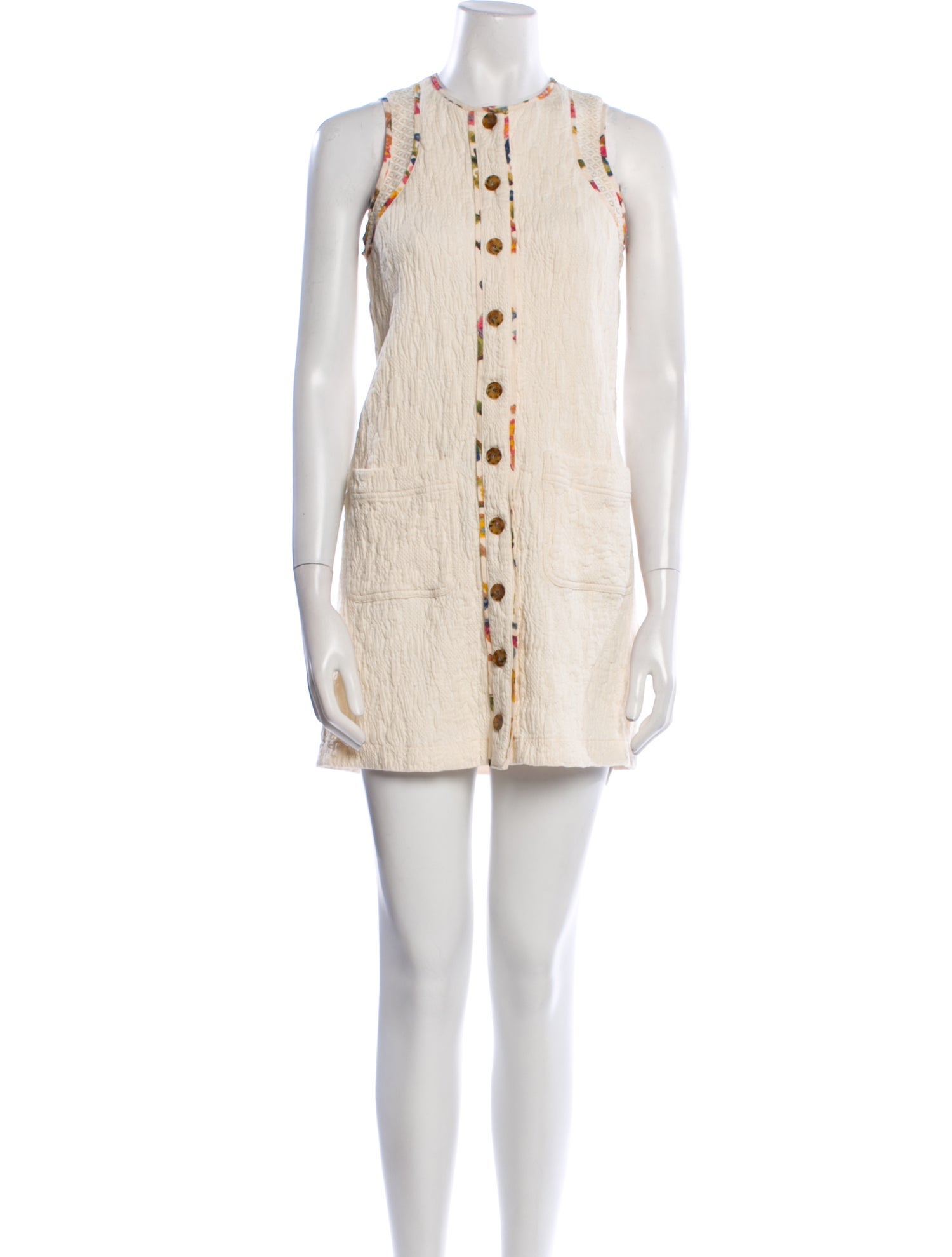 Sézane Crew Neck Mini Dress