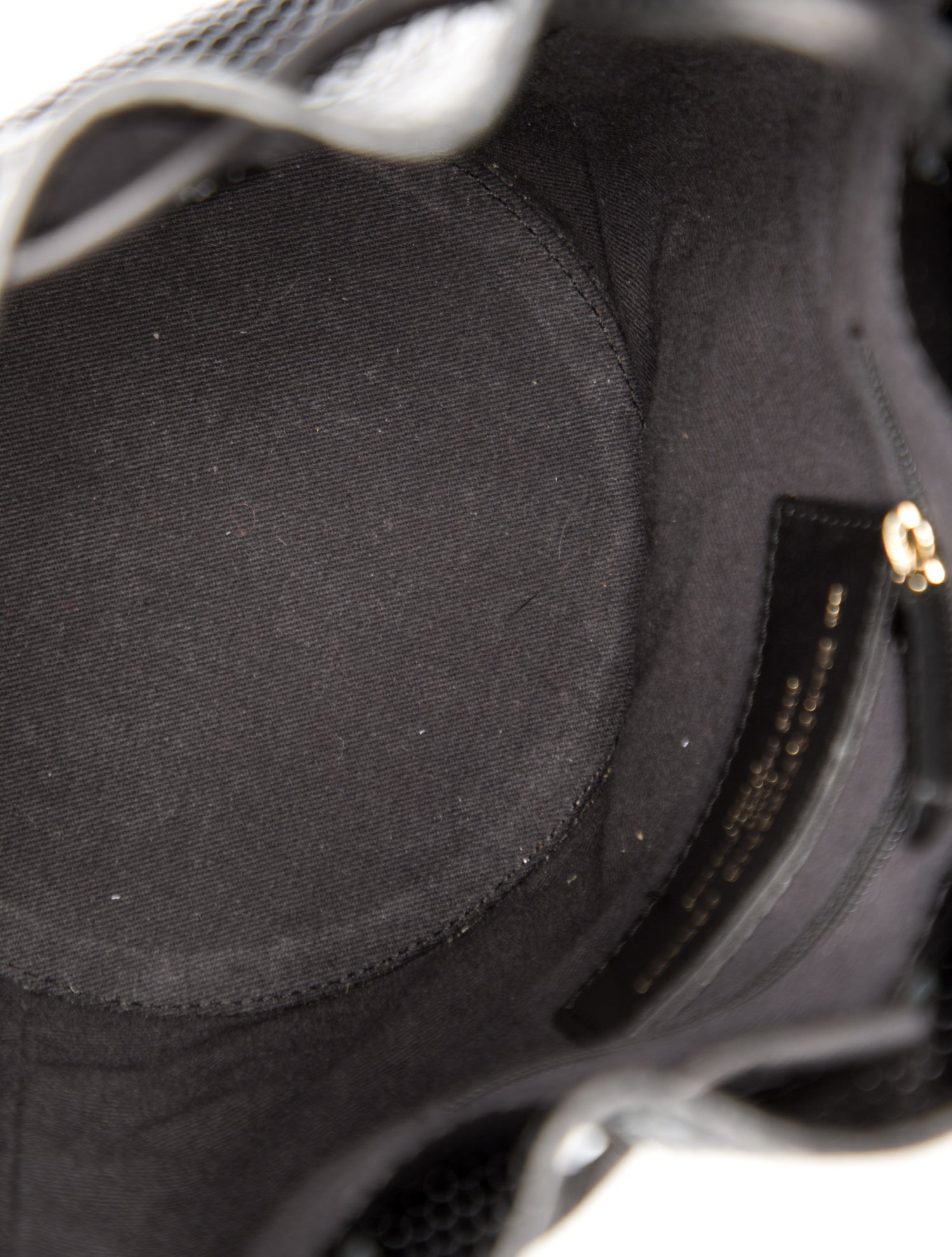 Sézane Embossed Leather Bucket Bag