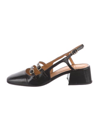 Sézane Patent Leather Slingback Flats