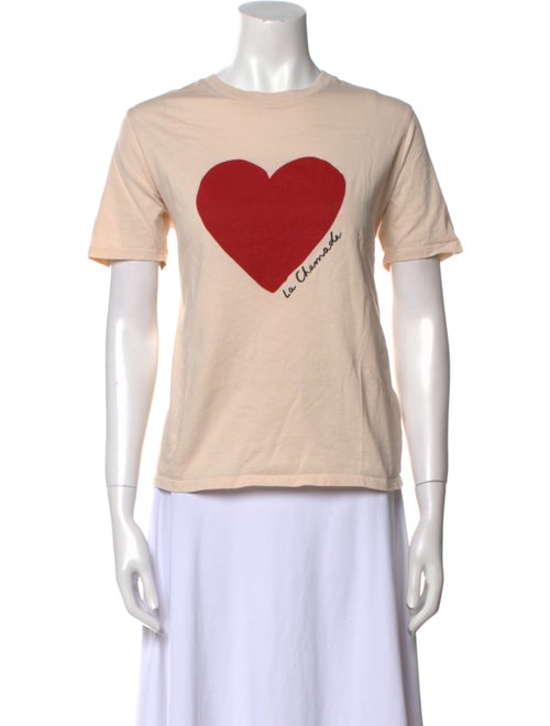 Sézane Graphic Print Crew Neck T-Shirt