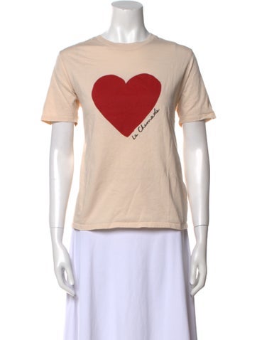 Sézane Tops Graphic Print Crew Neck T-Shirt M