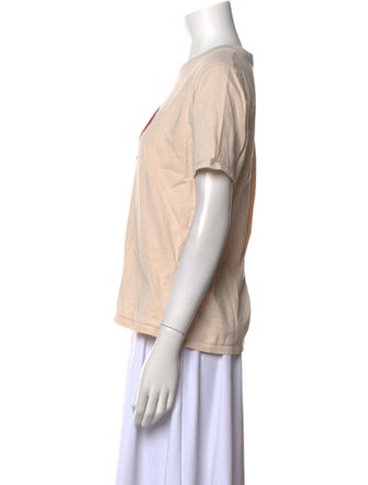 Sézane Graphic Print Crew Neck T-Shirt