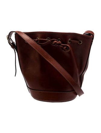 Sézane Leather Bucket Bag