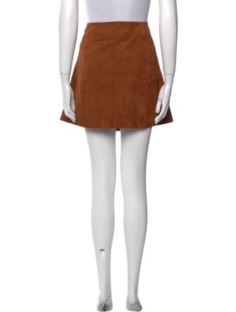 Sézane Suede Mini Skirt