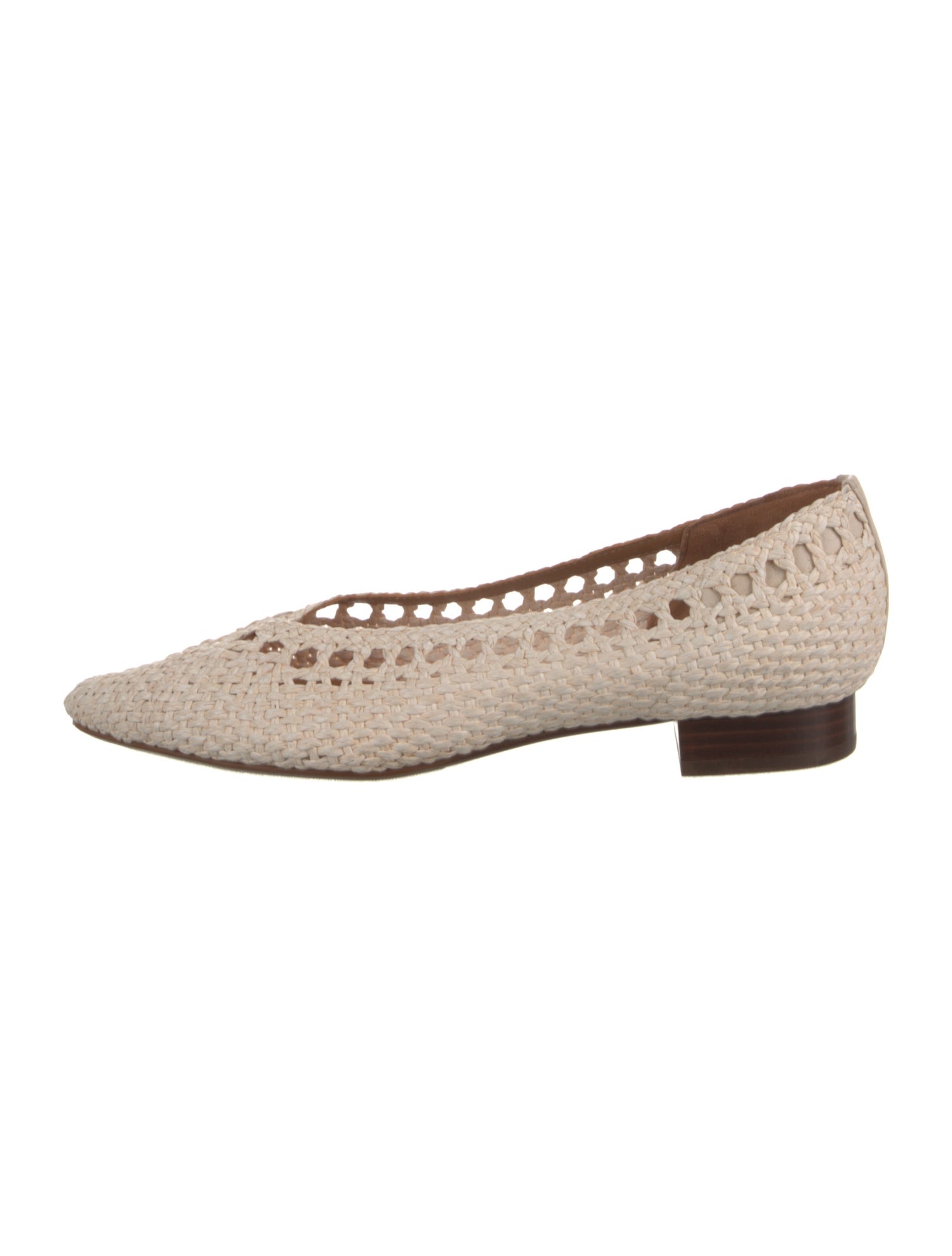 Sézane Straw Ballet Flats