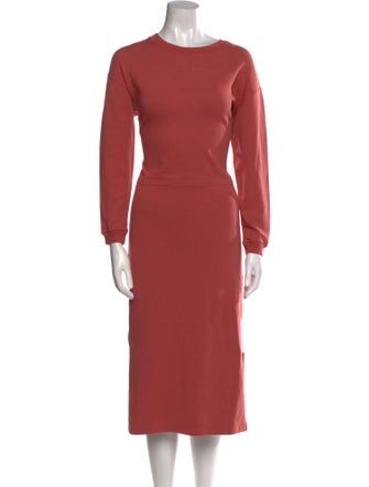 Sézane Crew Neck Midi Length Dress
