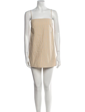 Sézane Plaid Print Mini Dress
