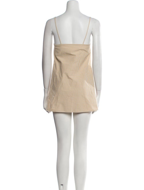 Sézane Plaid Print Mini Dress