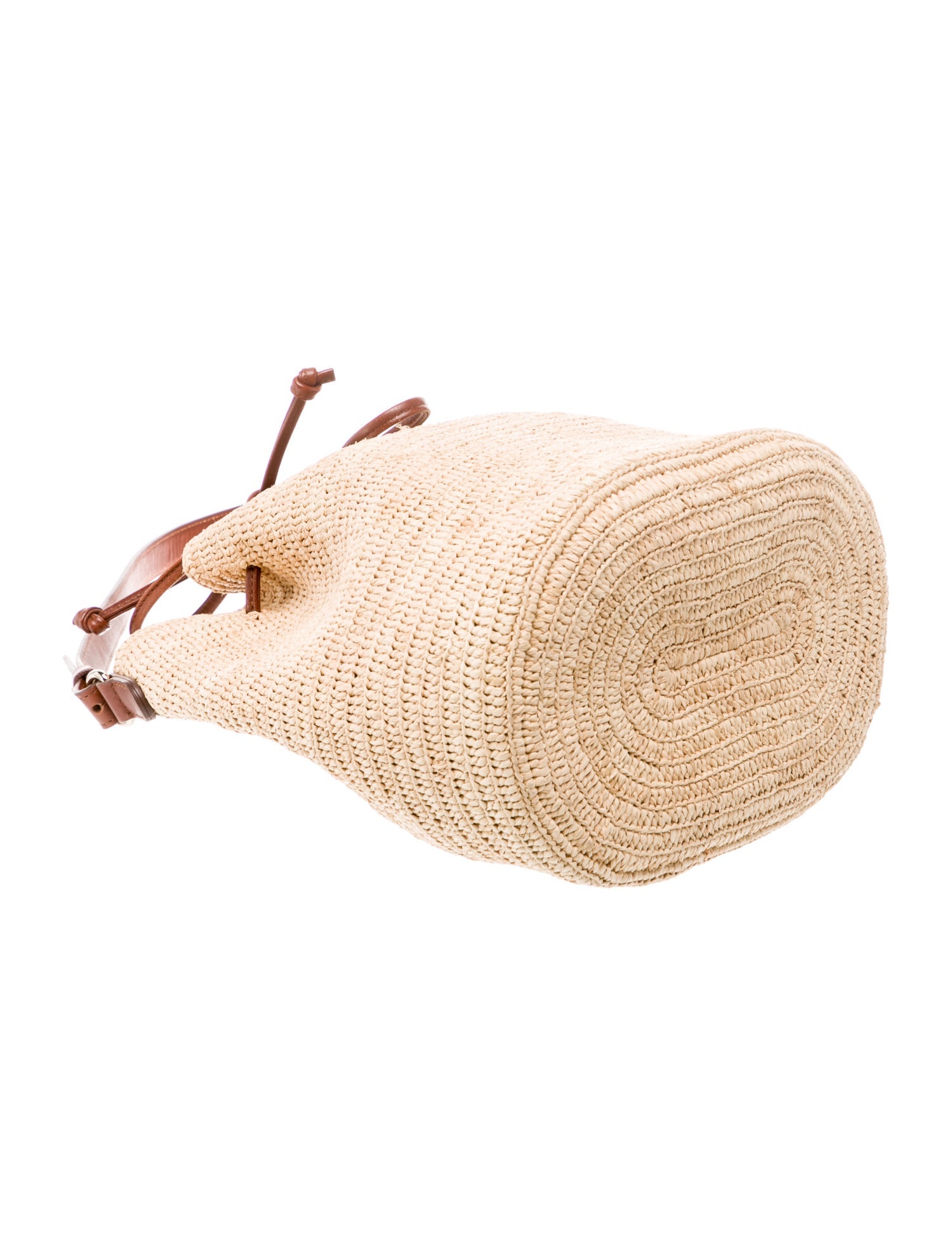 Sézane Raffia Bucket Bag