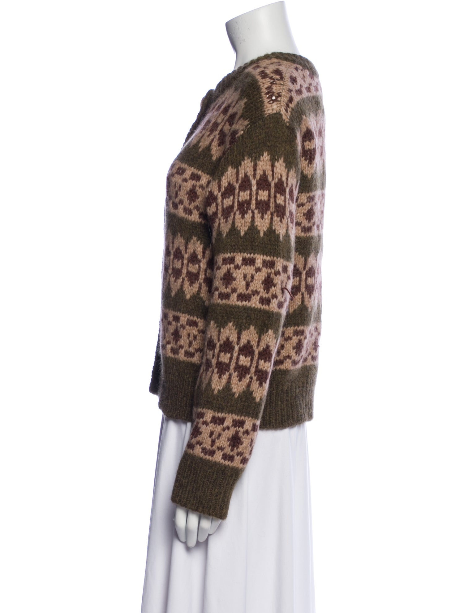 Sézane Printed Crew Neck Sweater w/ Tags