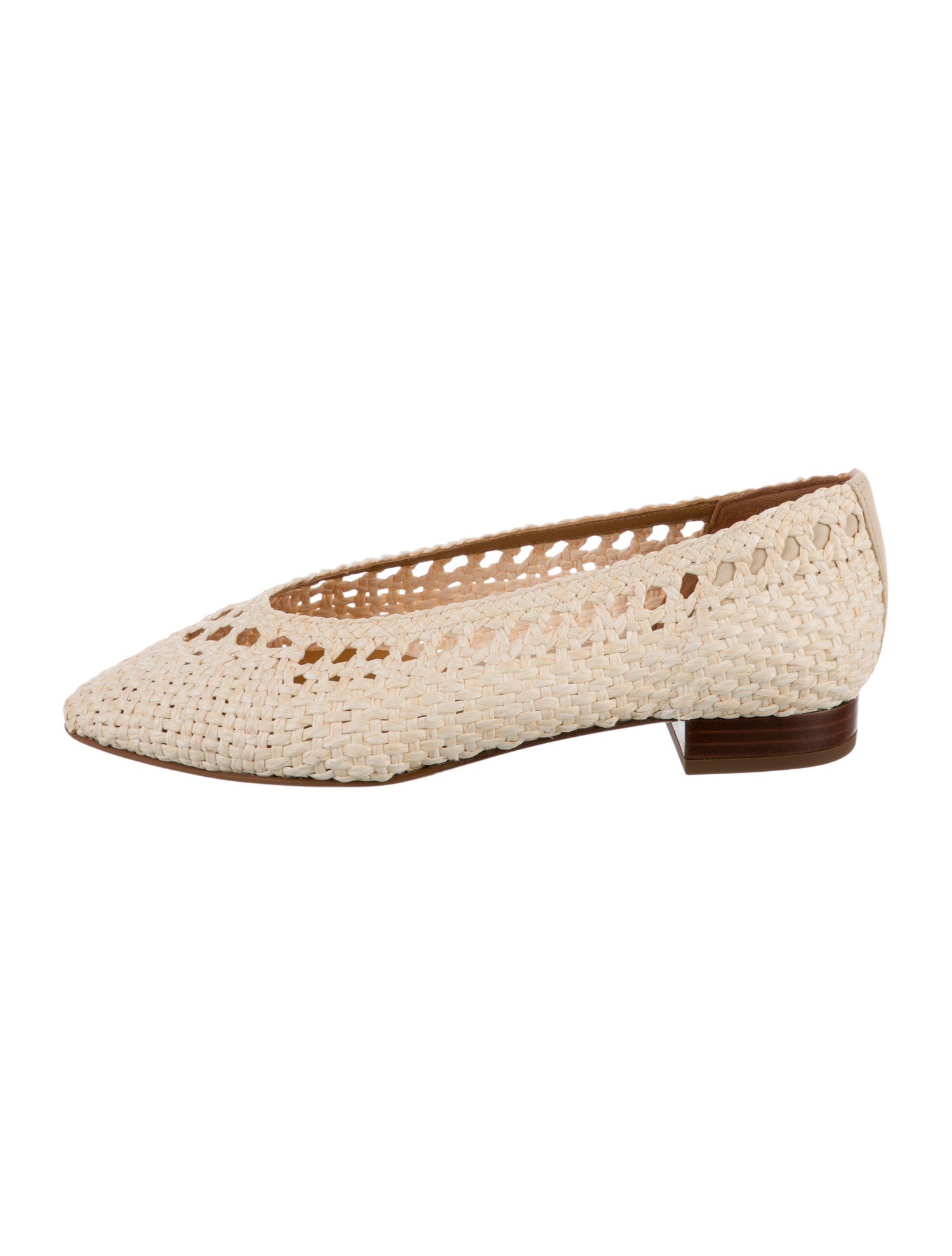 Sézane Straw Ballet Flats