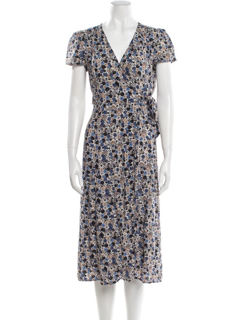 Sézane Floral Print Midi Length Dress