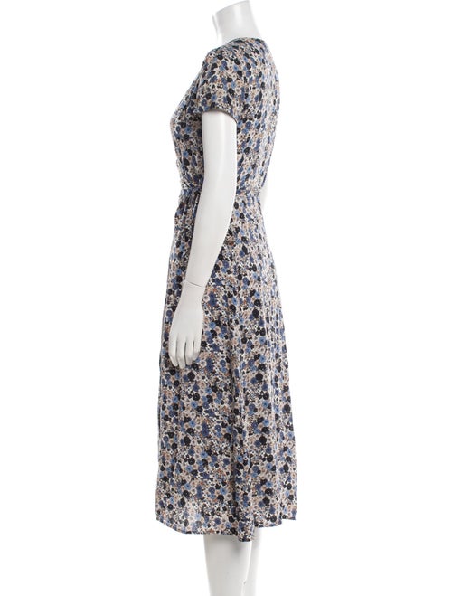 Sézane Floral Print Midi Length Dress