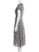 Sézane Floral Print Midi Length Dress