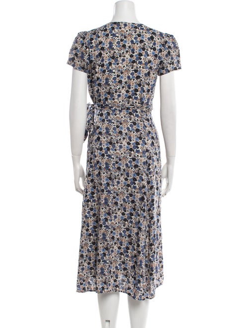 Sézane Floral Print Midi Length Dress