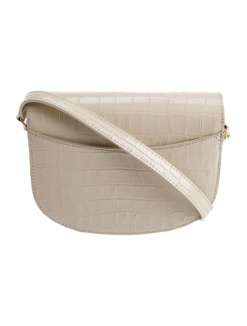 Sézane Embossed Leather Shoulder Bag