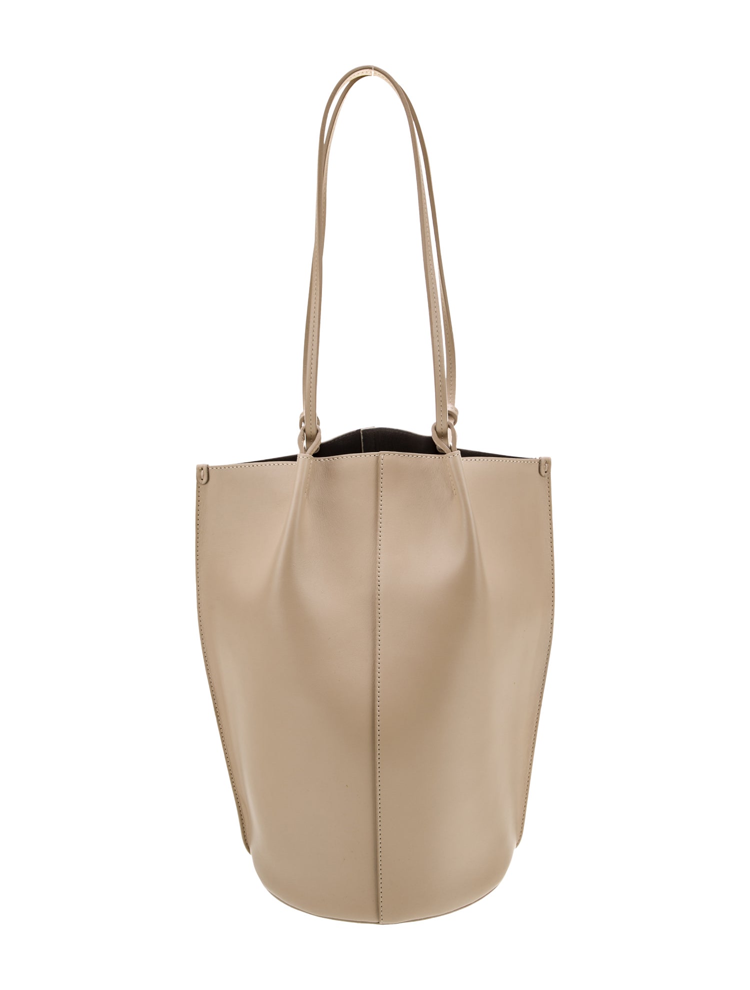 Sézane Leather Bucket Bag