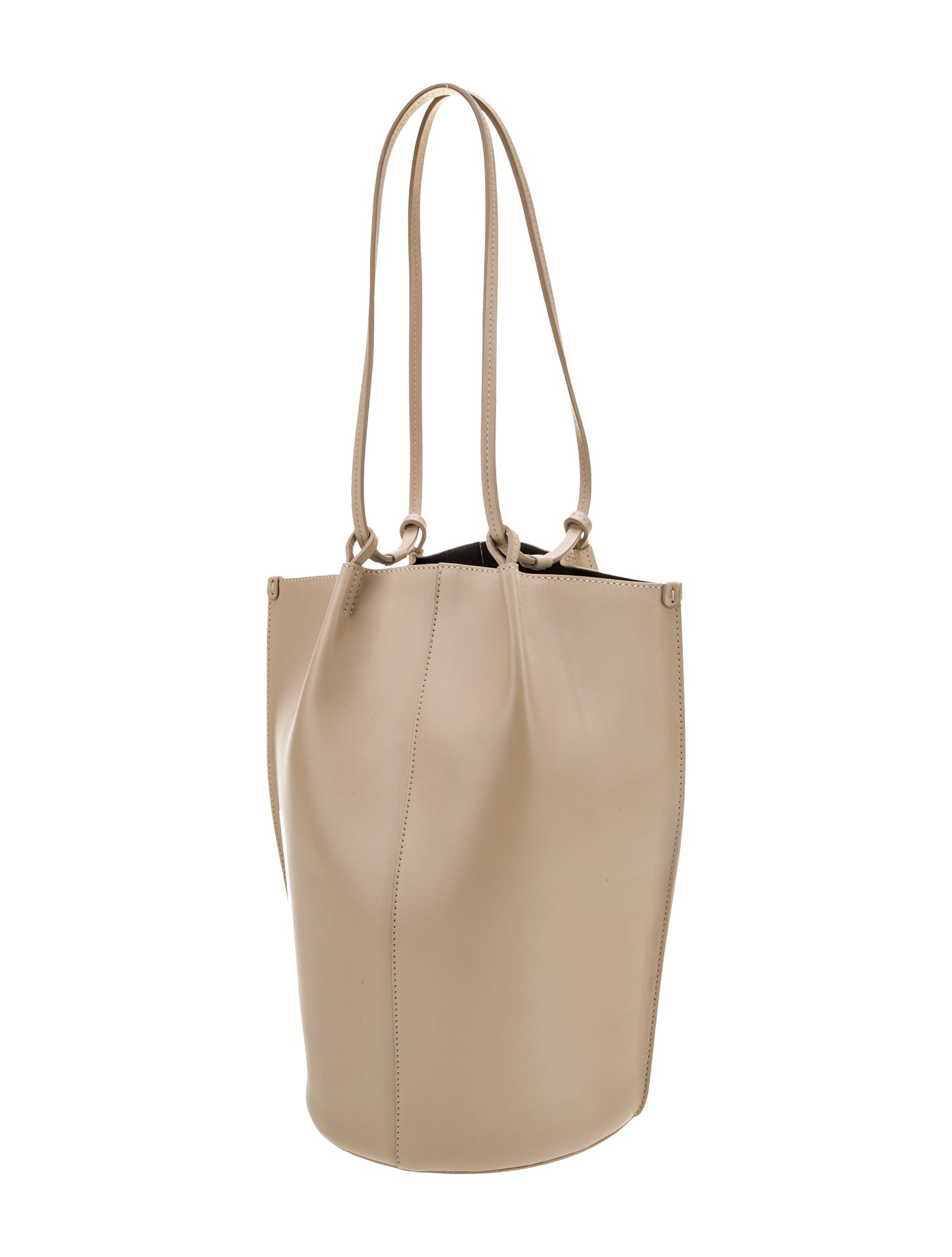 Sézane Leather Bucket Bag