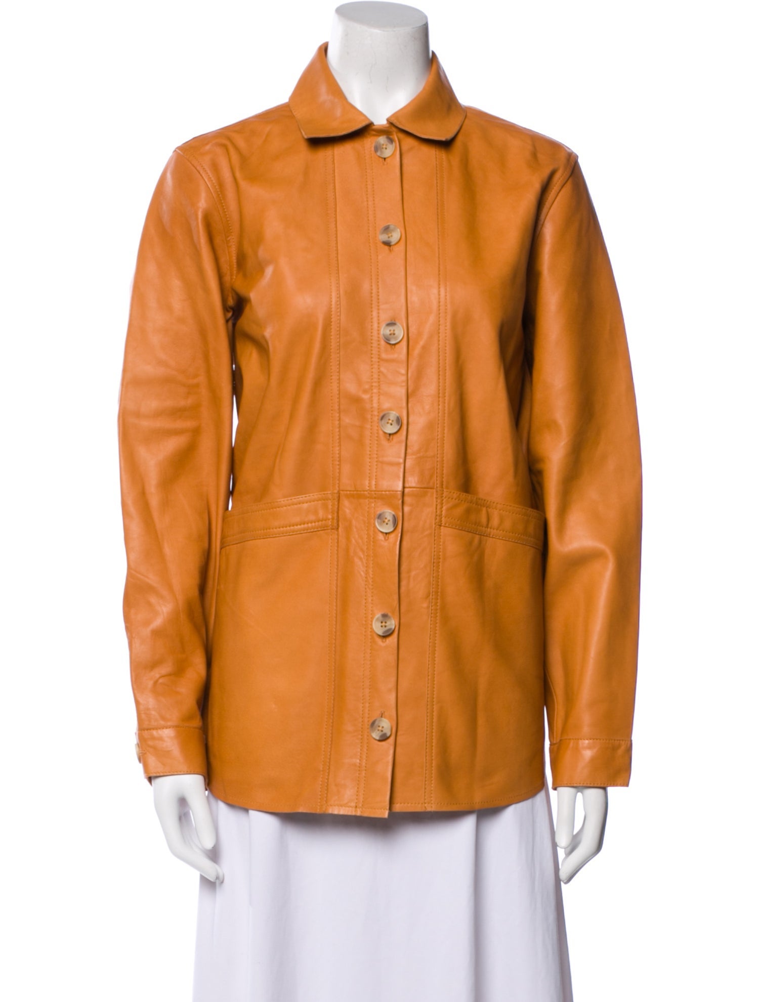 Sézane Leather Utility Jacket w/ Tags