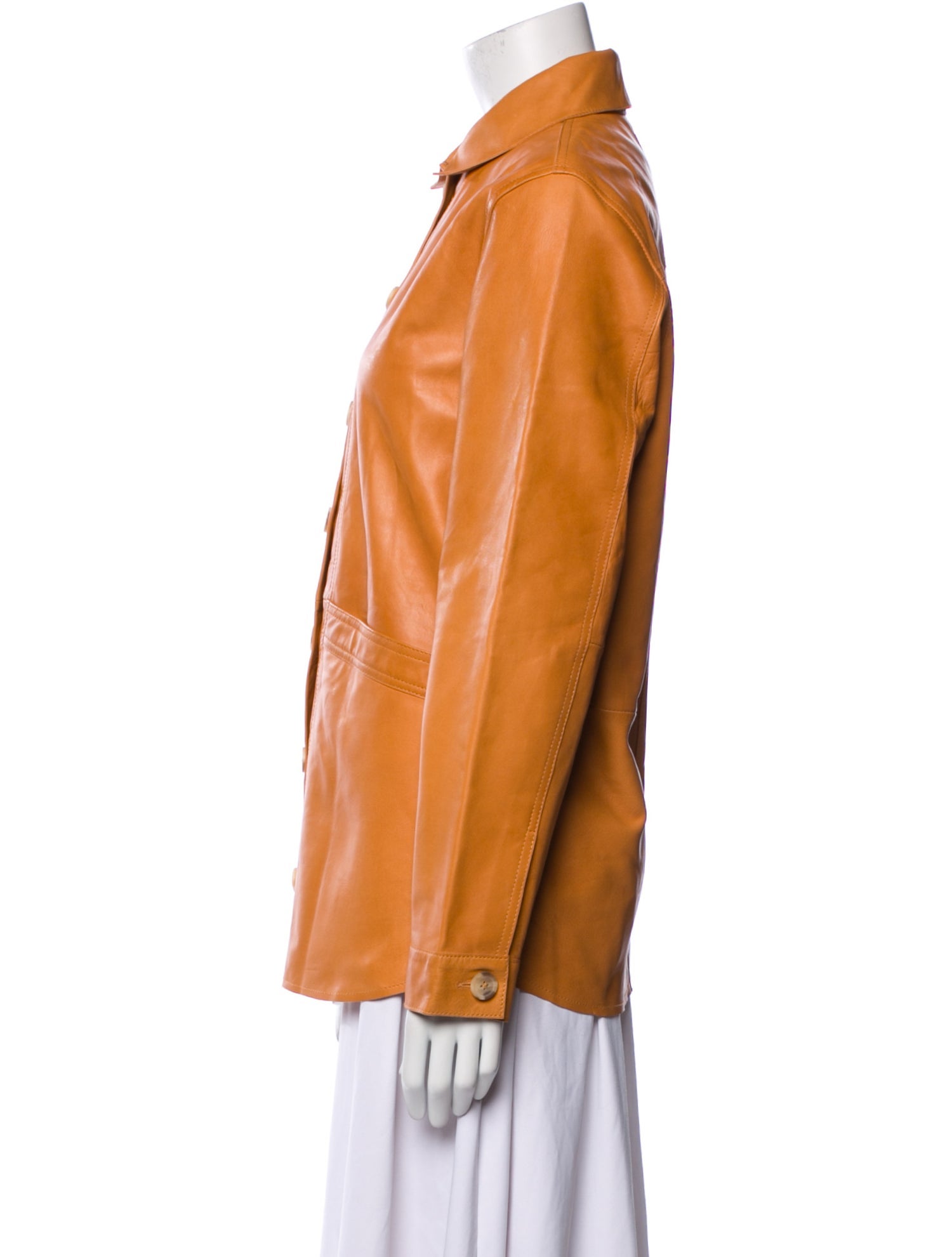 Sézane Leather Utility Jacket w/ Tags