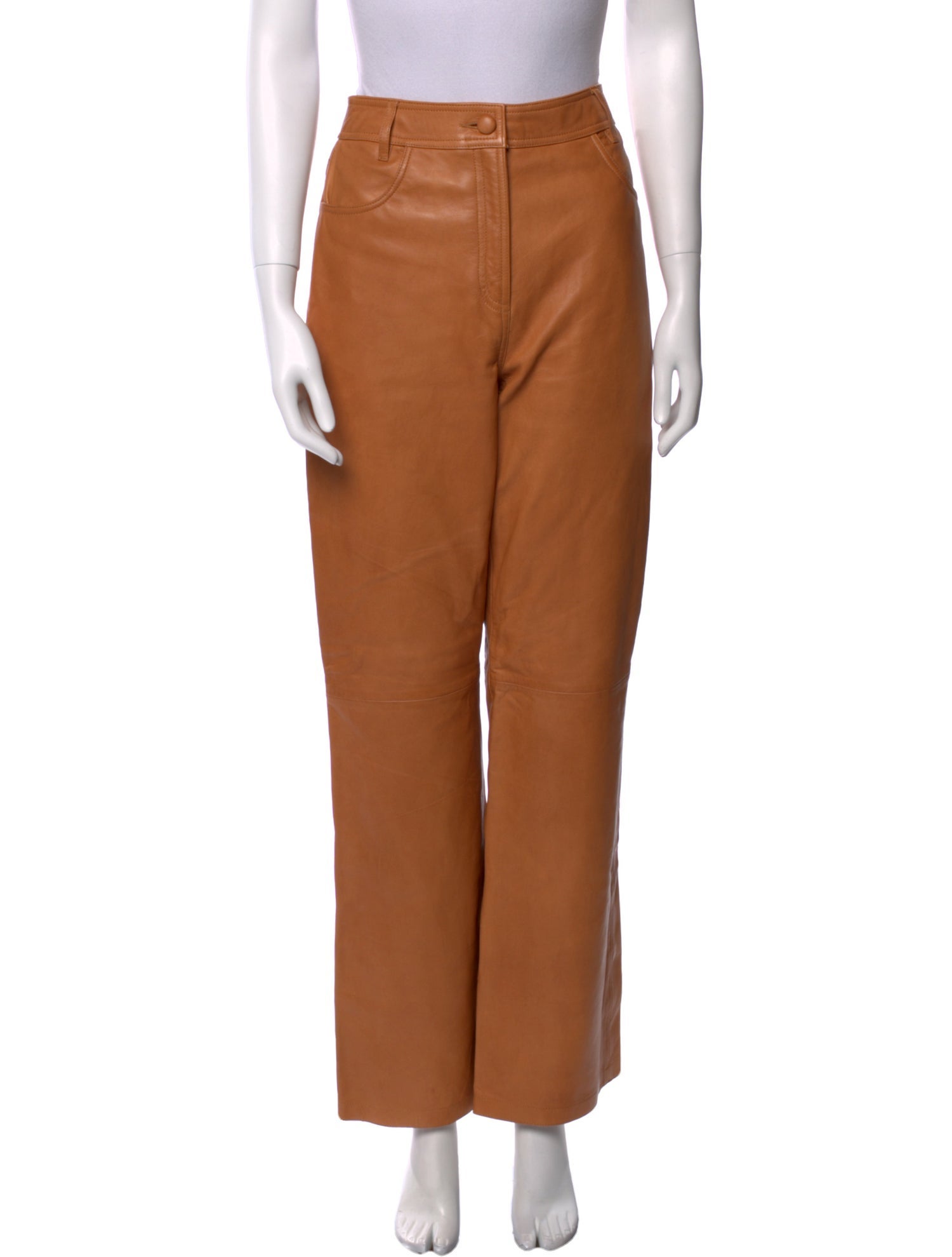 Sézane Lamb Leather Wide Leg Pants w/ Tags