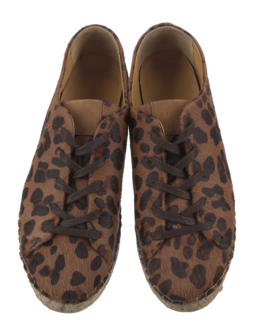 Sézane Ponyhair Animal Print Espadrilles