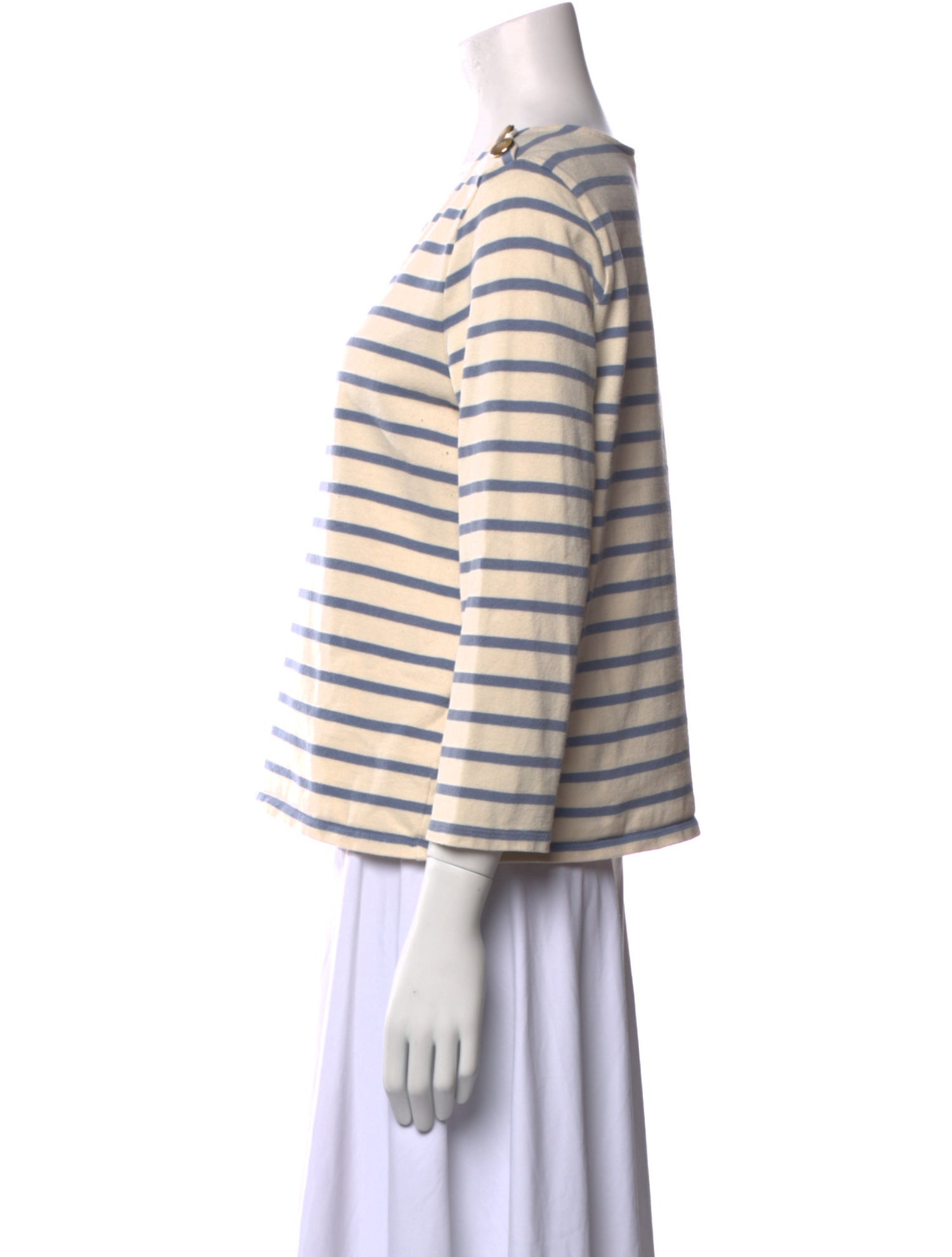 Sézane Striped Scoop Neck Top
