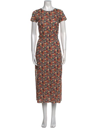 Sézane Floral Print Long Dress