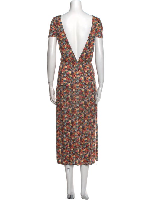 Sézane Floral Print Long Dress