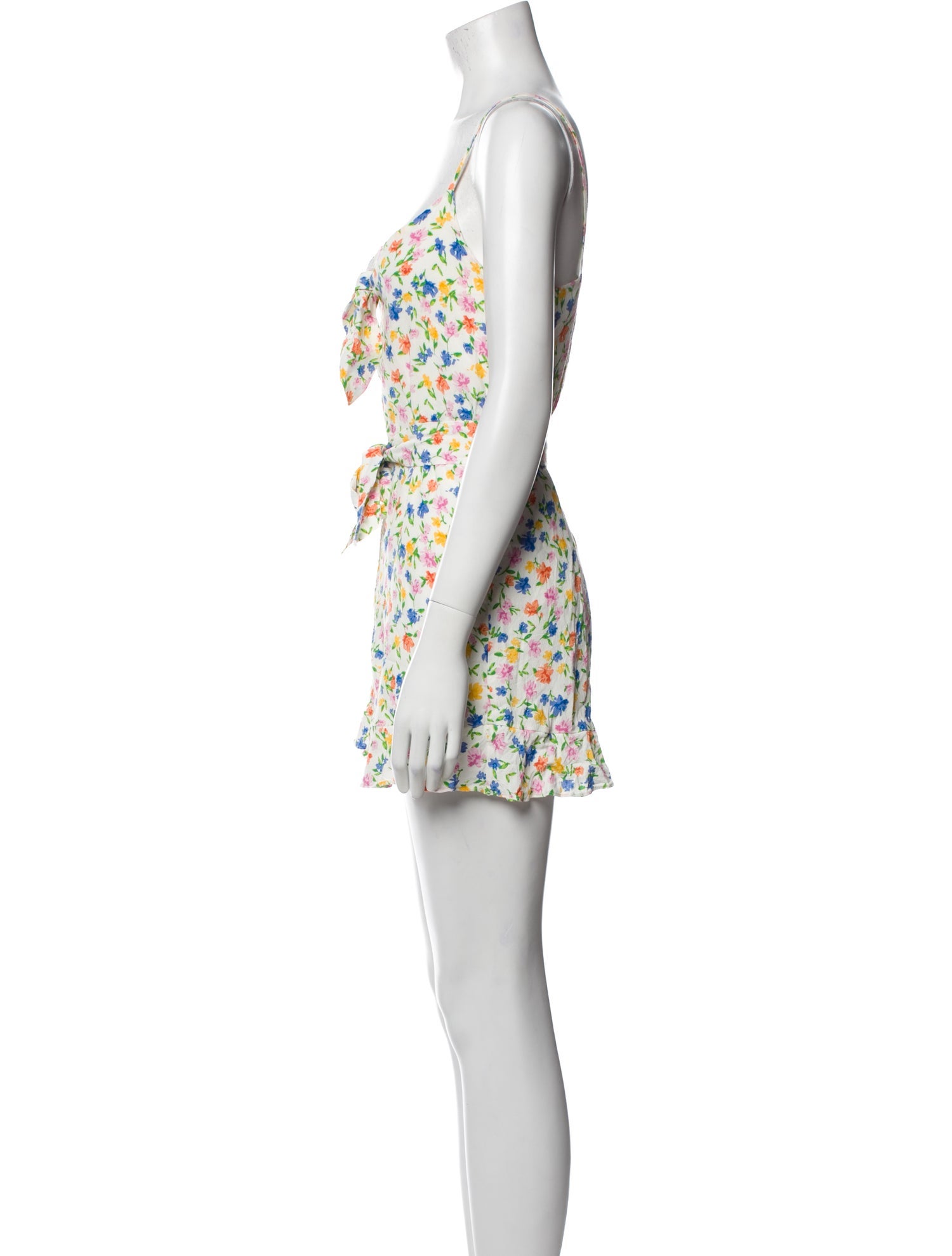 Sézane Printed V-Neck Romper