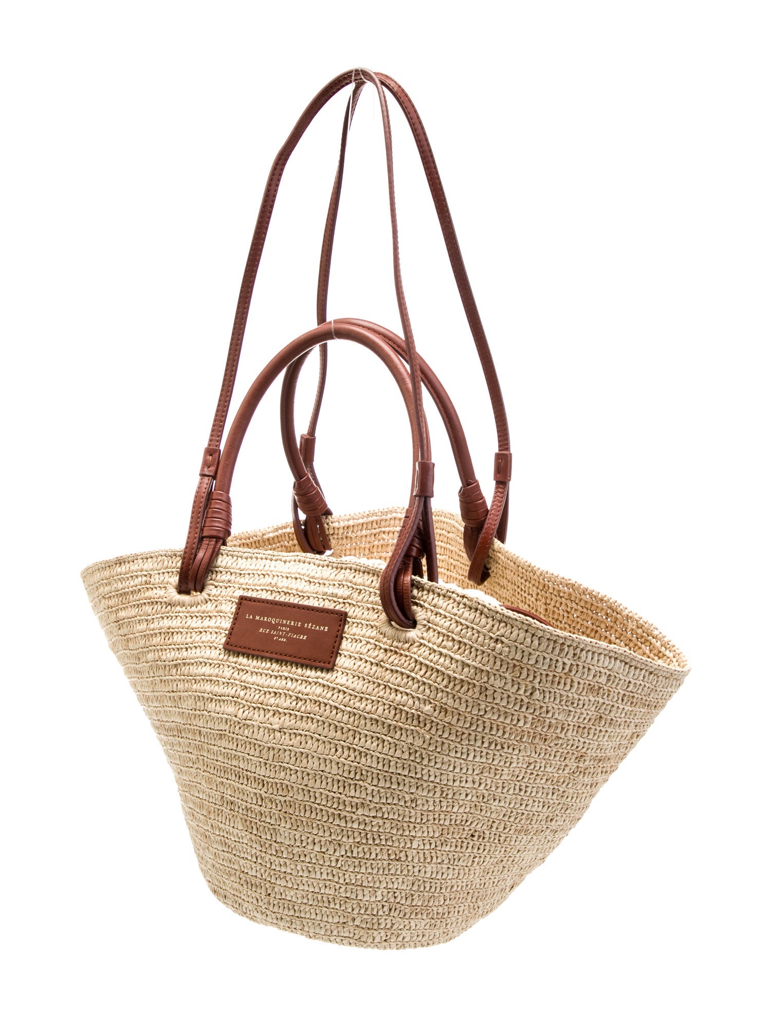 Sézane Raffia Shoulder Bag